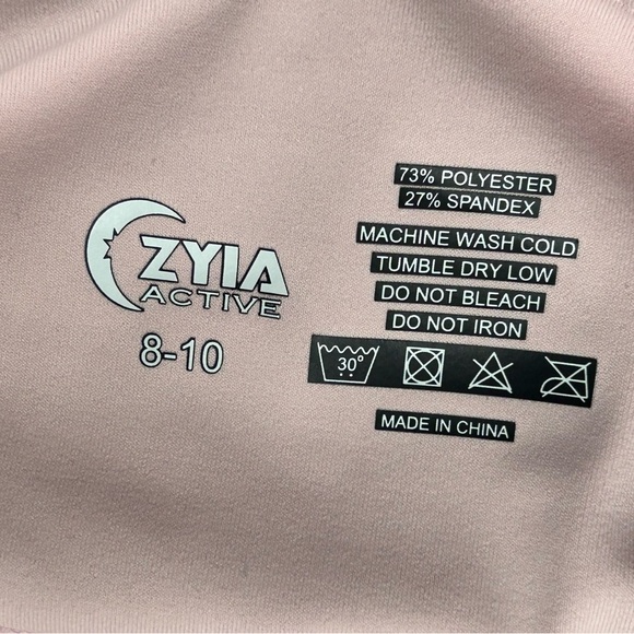 ZYIA Active size 8/10 pink leopard unicorn light n tight leggings - Picture 6 of 7